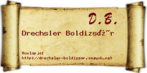 Drechsler Boldizsár névjegykártya